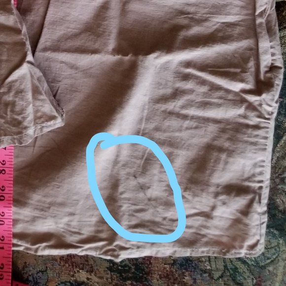 Vintage, cotton, hand made, half slip or a-line skirt, M, long, midi. - Picture 7 of 8